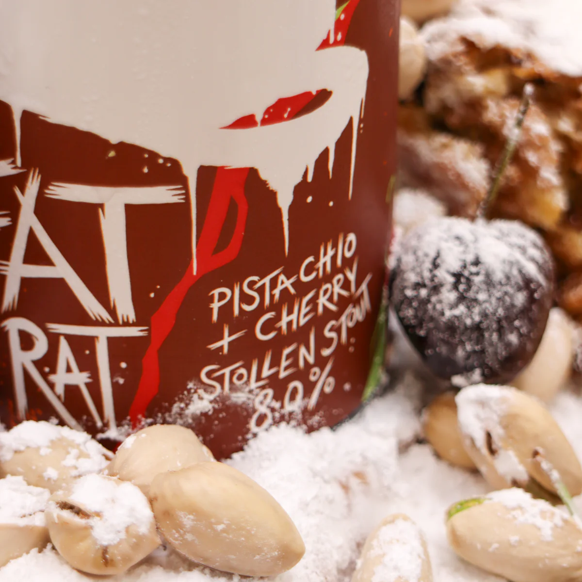 FAT RAT 8% PISTACHIO & CHERRY STOLLEN STOUT (12x440ml) - Image 2