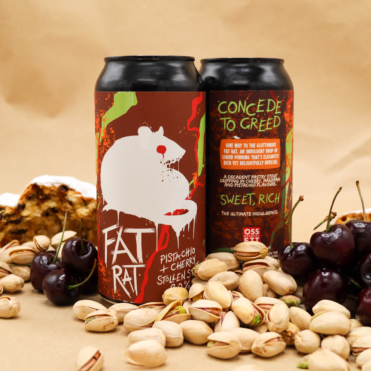 FAT RAT 8% PISTACHIO & CHERRY STOLLEN STOUT (12x440ml) - Image 3