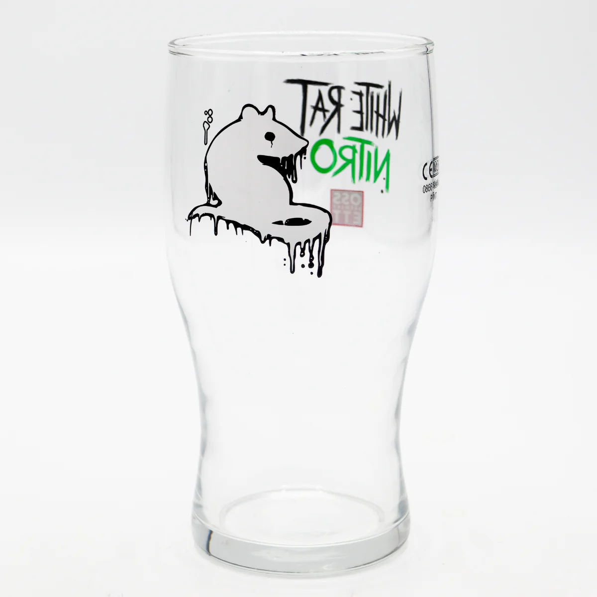 WHITE RAT NITRO PINT GLASS - Image 3