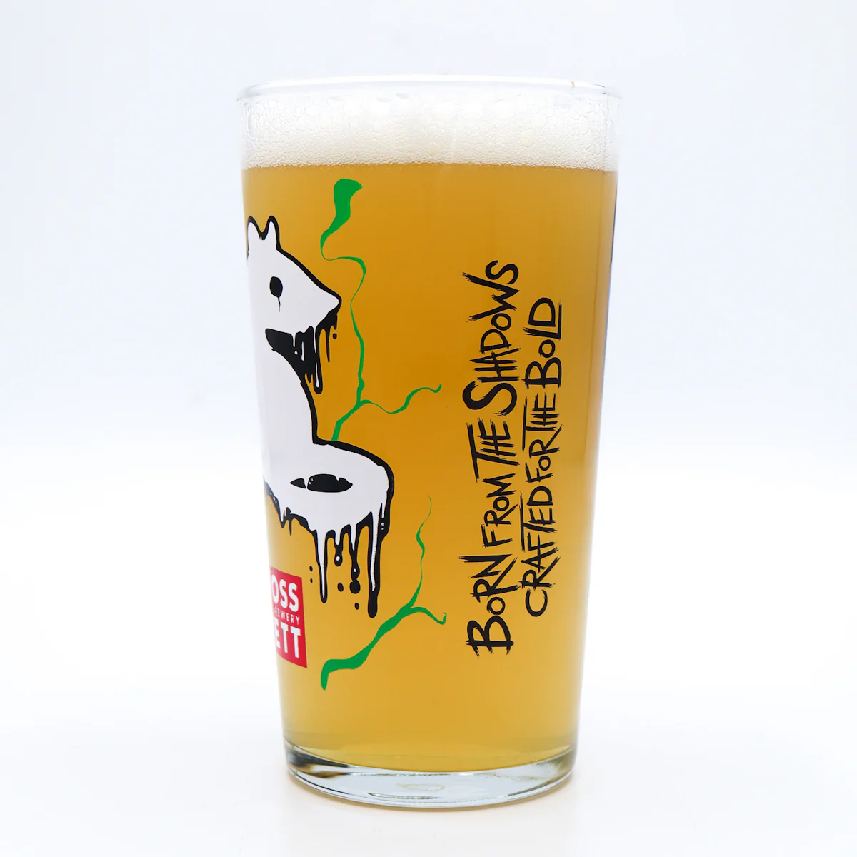 WHITE RAT PINT GLASS - Image 4